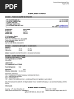 Material Safety Data Sheet