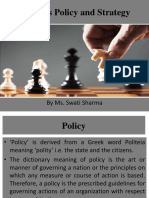 Business Policy and Strategy: by Ms. Swati Sharma