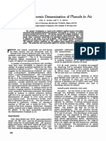 Spectrophotometric Determination of Phenols in Air