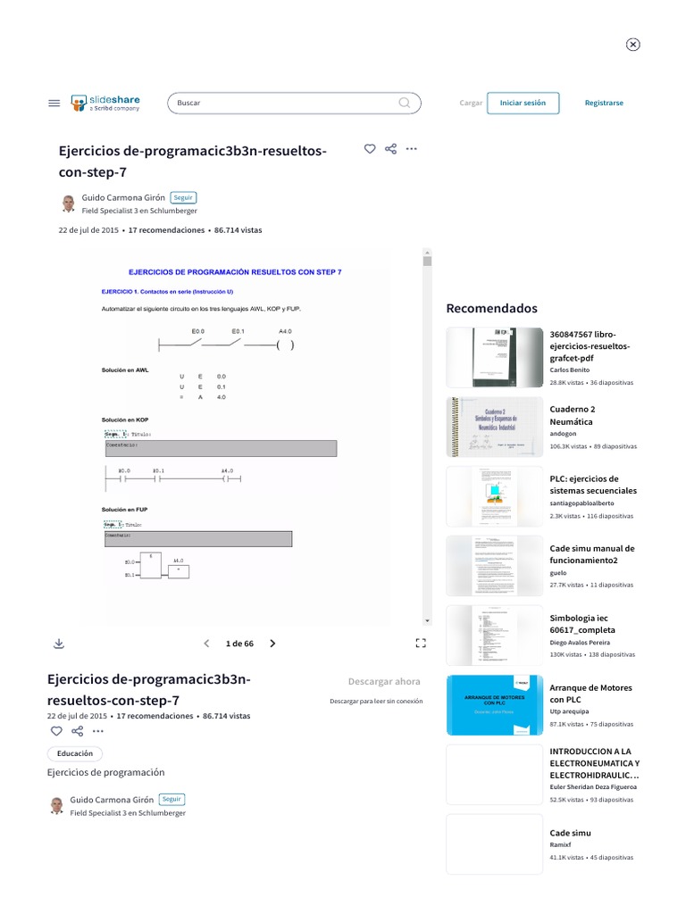 Ejercicios de Programacic3b3n Resueltos Con Step 7 | PDF | Poco ...