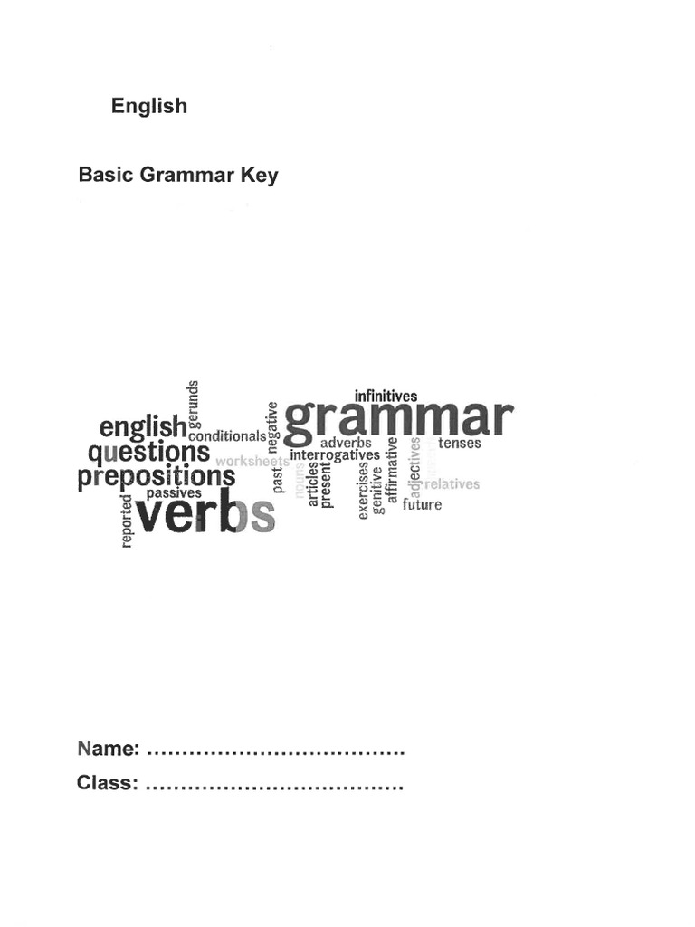 Basic Grammar English Key | PDF