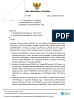 Penyampaian Dokumen Pendukung Sertifikat Pendidik untuk pengolahan Integrasi Hasil SKD-SKB CPNS Th. 2019