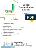 Optical Communication Hamdard - Student Hand Note