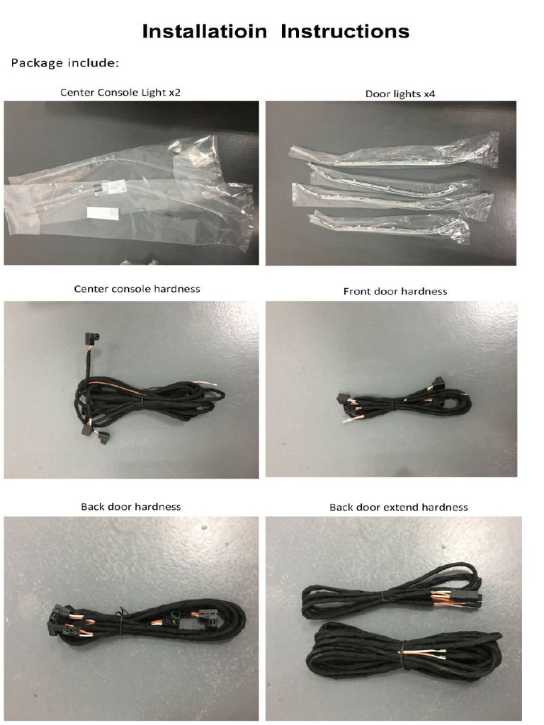 Mercedes C Class Ambient Light Installation Guide | PDF