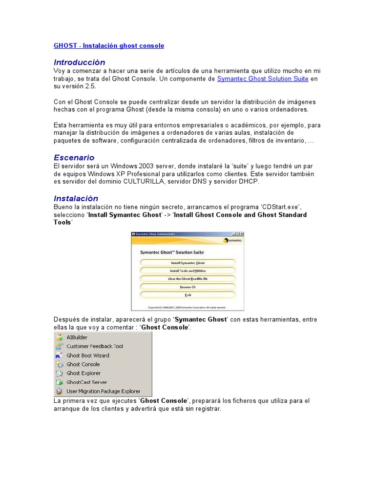 Ghost Tutorial | PDF | Archivo de computadora | Arranque