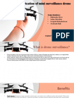 Design and Fabrication of Mini Surveillance Drone Presentation