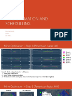 Mine Optimation and Schedulling