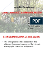 Ethnographic Description - PPTM