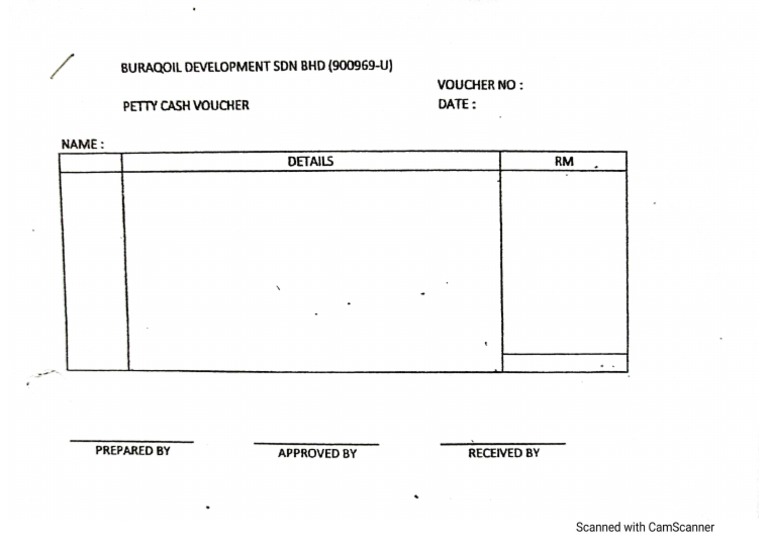 Petty Cash Voucher | PDF