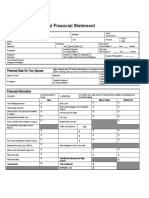 Personal Financial Statement Template 07