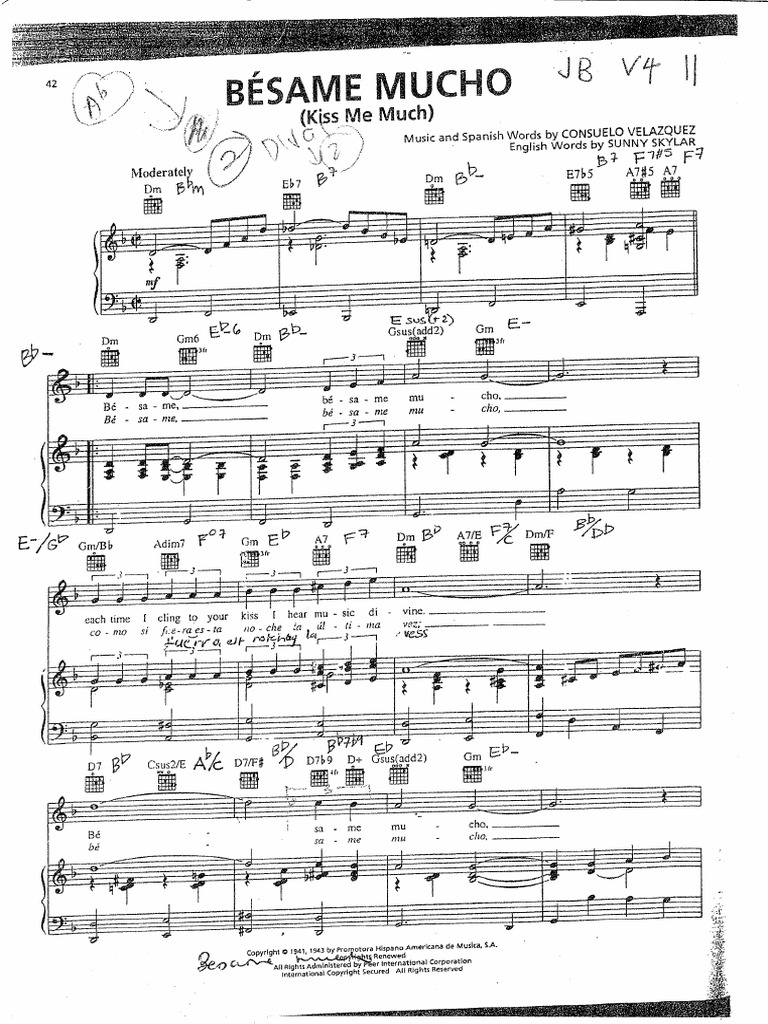 Besame Mucho PDF