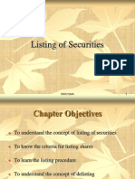 S&PM PPT CH 5listing of Securities