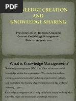 Knowledge Creation & Knowledge Sharing