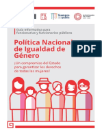 Guía Informativa para Funcionarias y Funcionarios Públicos - PNIG