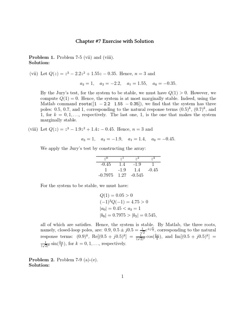 Chap 7 Exercise | PDF