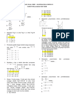 Latihan Soal Usbn - Mat Wajib 2