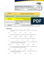 Ficha de Trabajo 02 Evaluamos Nuestros Parendizajes