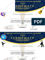 Certificate: of Achievement