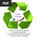 PROYECTO DE FERIA DE CIENCIAS Colorincolorado