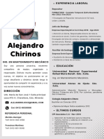 Currículum Alejandro Chirinos