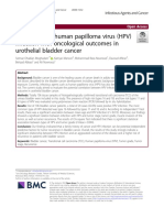 Association of Human Papilloma Virus (HPV) Infection With Oncological Outcomes in Urothelial Bladder Cancer