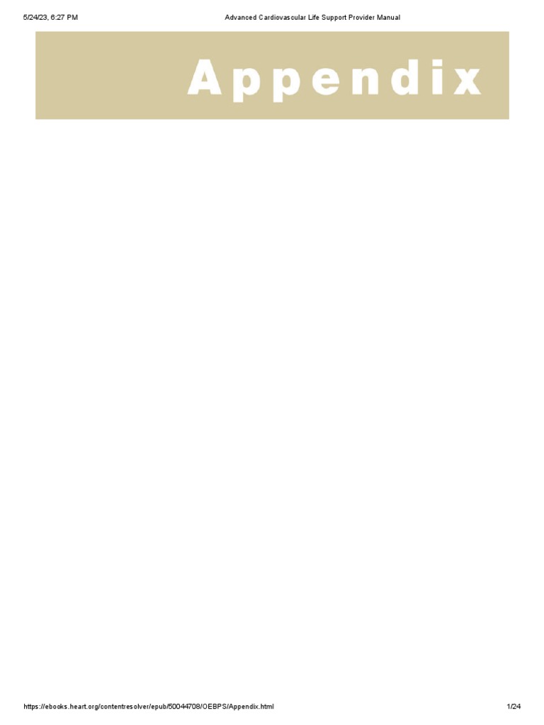 ADVANCED CARDIOVASCULAR LIFE SUPPORT PROVIDER MANUAL PDF intelligence overview