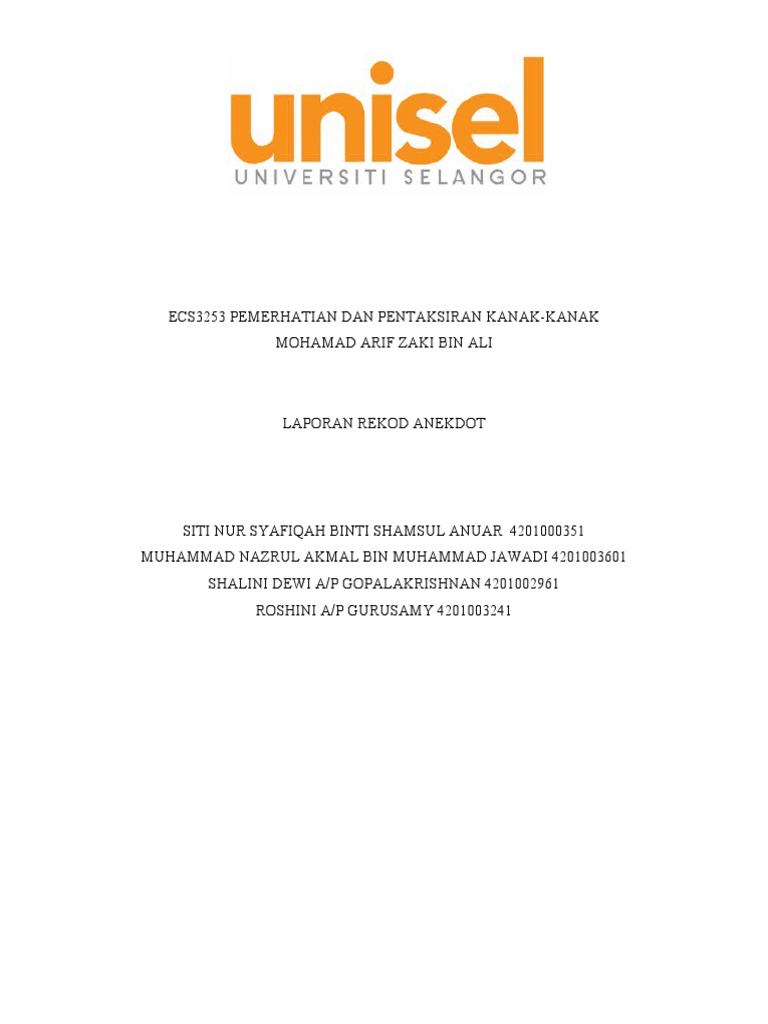 Rekod Anekdot | PDF
