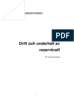 Rapport Drift Och Underhall Av Reservkraft130898 2012 (2)