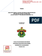 Tesis: Analisis Kinerja Sistem Informasi Menggunakan Metode Balanced Scorecard (Studi Kasus PT Pelabuhan Indonesia Iv)