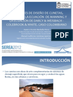 Presentación Ecuaciones de Diseño de Cunetas SEREA 2012