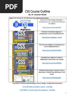 CSS Course Outline