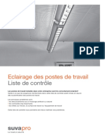 Eclairage Des Postes de Travail-Liste de Controle-Suvapro