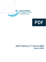 ASCP Diploma 1st Round WBS