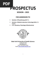 BFUHS Prospectus 2023 (BPT, MLT)