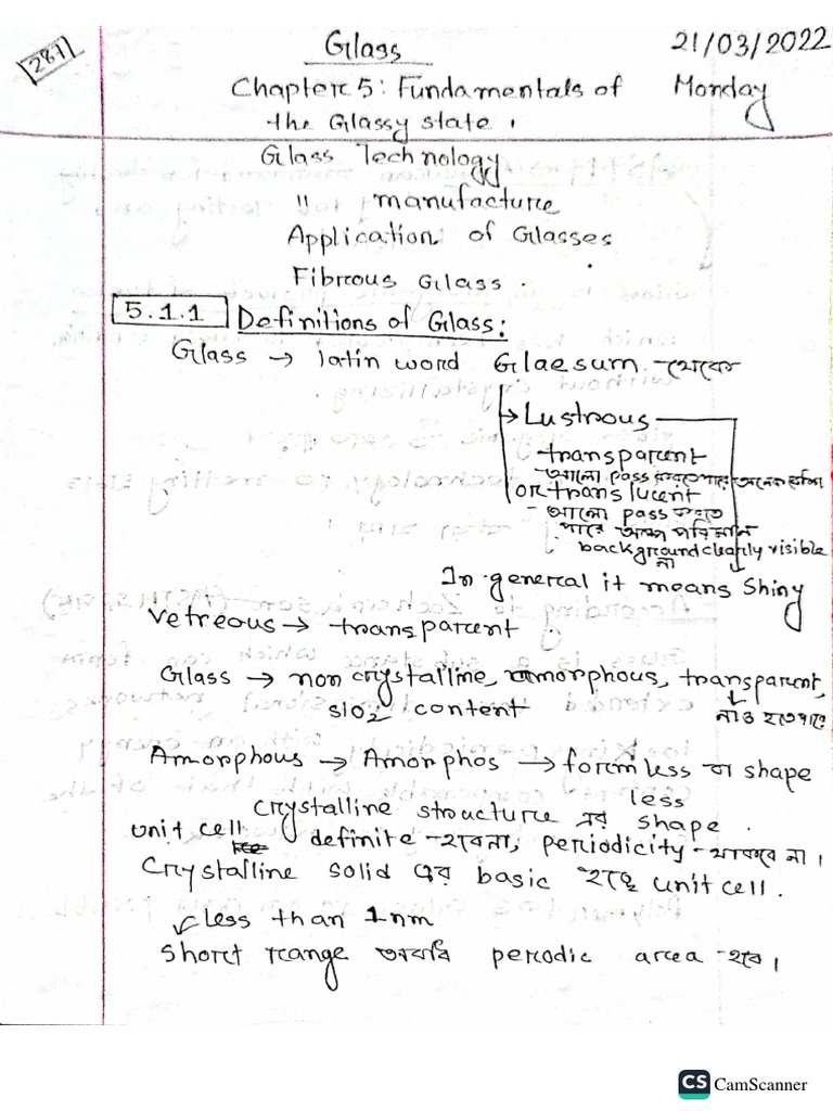Glass and Ceramic Engineering PDF
