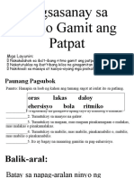 Pagsasanay Sa Ritmo Gamit Ang Patpat