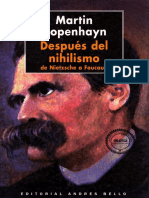 Martín Hopenhayn - Después Del Nihilismo - de Nietzsche A Foucault-Editorial Andrés Bello (1997)