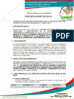 TDR Adquisición de Servicio de Induccion y Capacitacion en El Manejo Tecnico de Granadilla y Maracuya