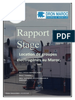 Rapport de Stage: Location de Groupes Électrogènes Au Maroc