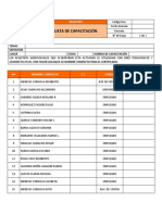 Contenido 9 Lista de Capacitaciones