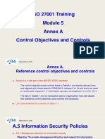 ISO 27001 Training Module 5 Annex A Control Objectives and Controls