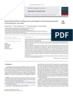 Interactions Between Carbapenems and Valproic Acid Among The Patients in The Intensive Care Units