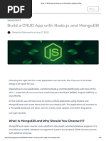 Build A CRUD App With Node - Js and MongoDB - AppSignal Blog