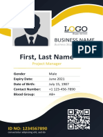 Business Id Card Template