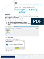 Audiocodes Quick Reference Guide Restoring Ip Phone To Factory Defaults
