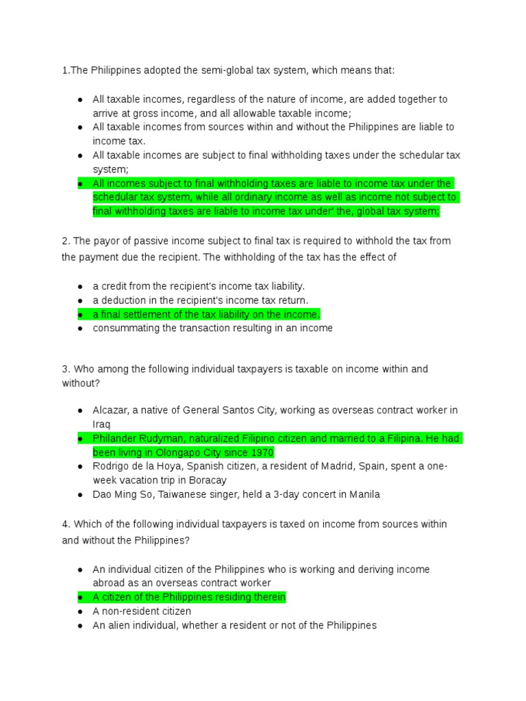 Intax Exercise | PDF | Trust Law | Concurrent Estate