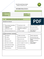 Informe Pedagógico