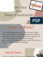 Theory Fact and Theory Construction