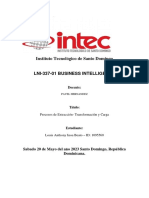 Procesos de Extracción - Transformación y Carga - Business Intelligence - Louis Inoa 1095560