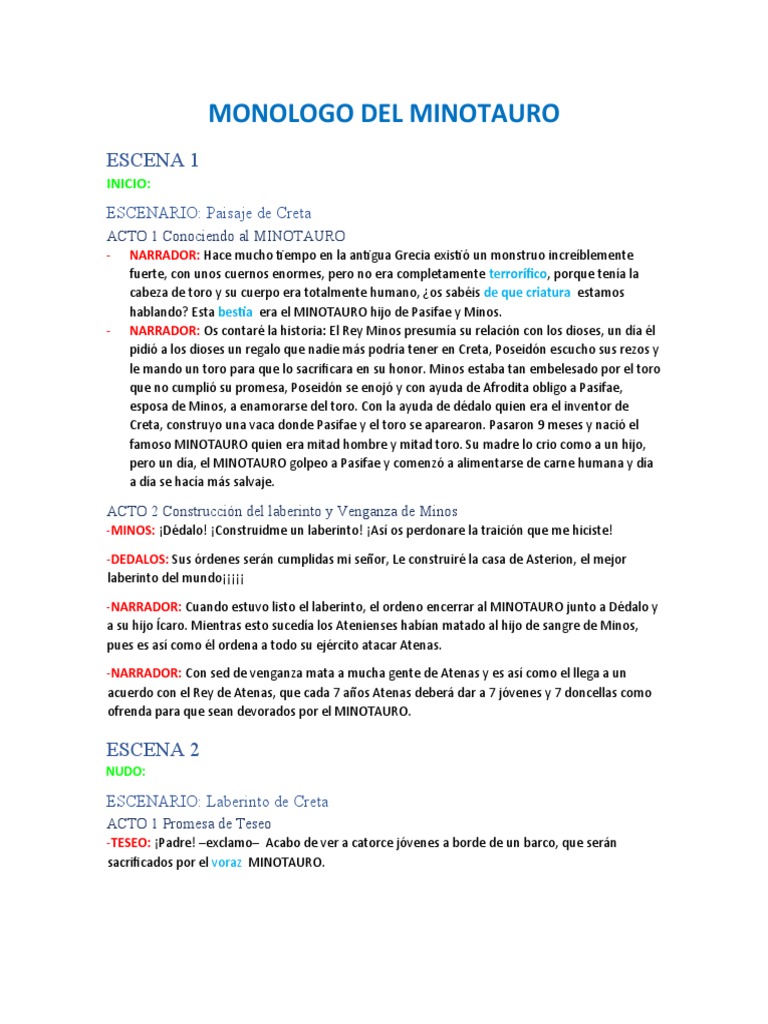 Del Minotauro | PDF